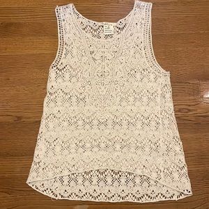 Cotton Crochet light knit top by Solitaire